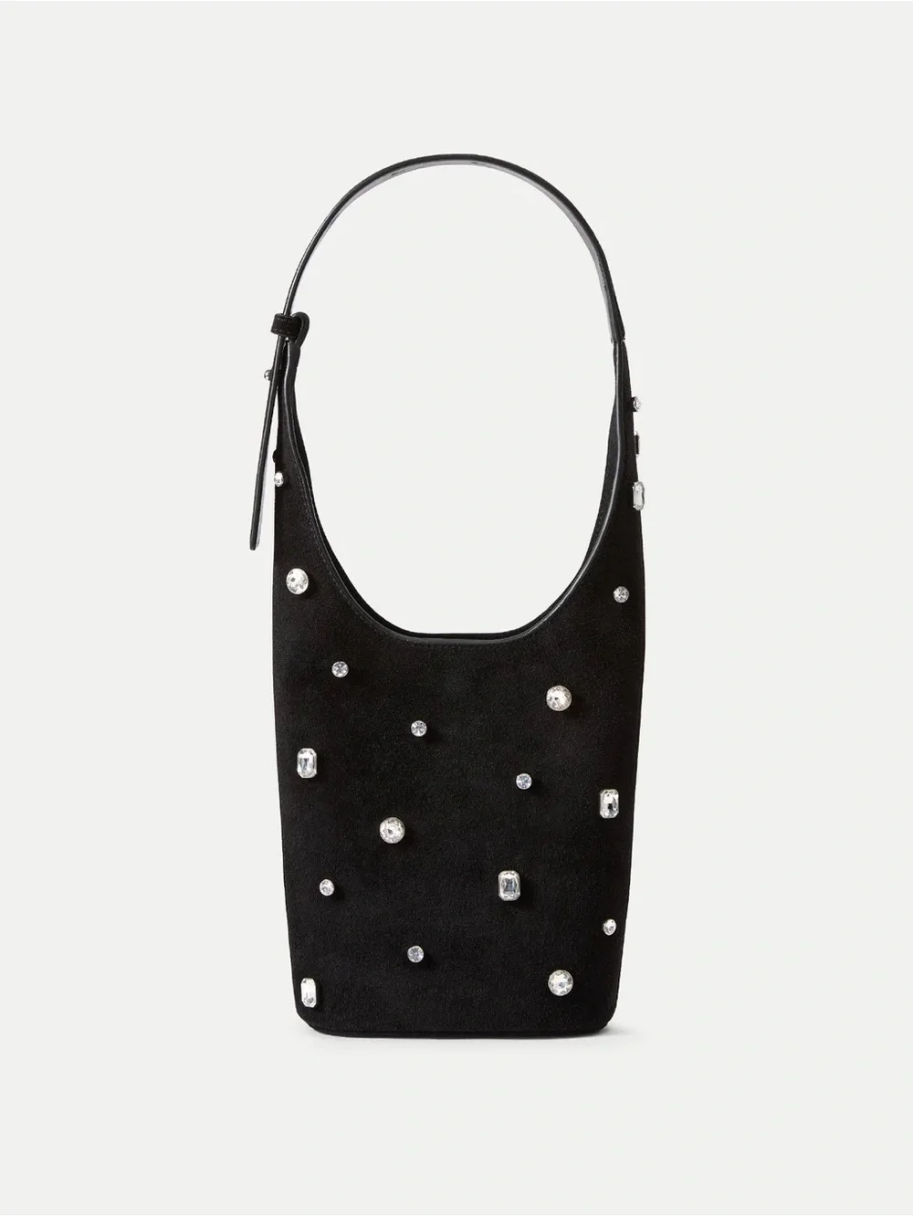 Veronica Beard Black Embellished Loop Bag